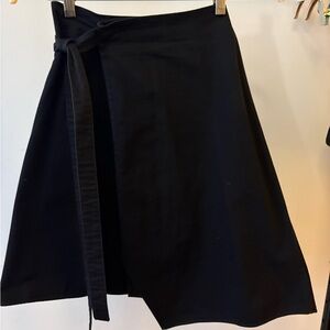 Acne studios knee length Black Wrap Skirt